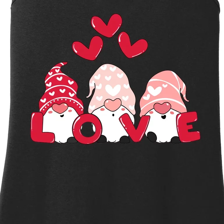 Valentines Day Gnomes Ladies Essential Tank