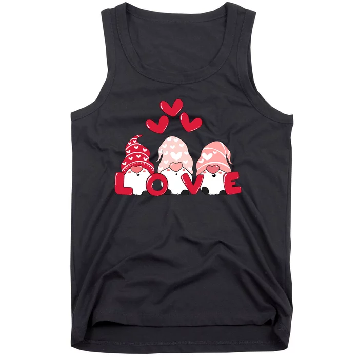 Valentines Day Gnomes Tank Top