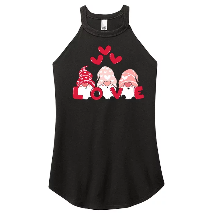 Valentines Day Gnomes Women’s Perfect Tri Rocker Tank