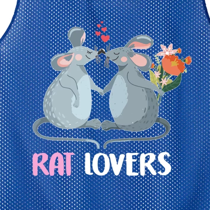 Valentine Day Gift Funny Rat Gift For Rat Lovers Gift Mesh Reversible Basketball Jersey Tank