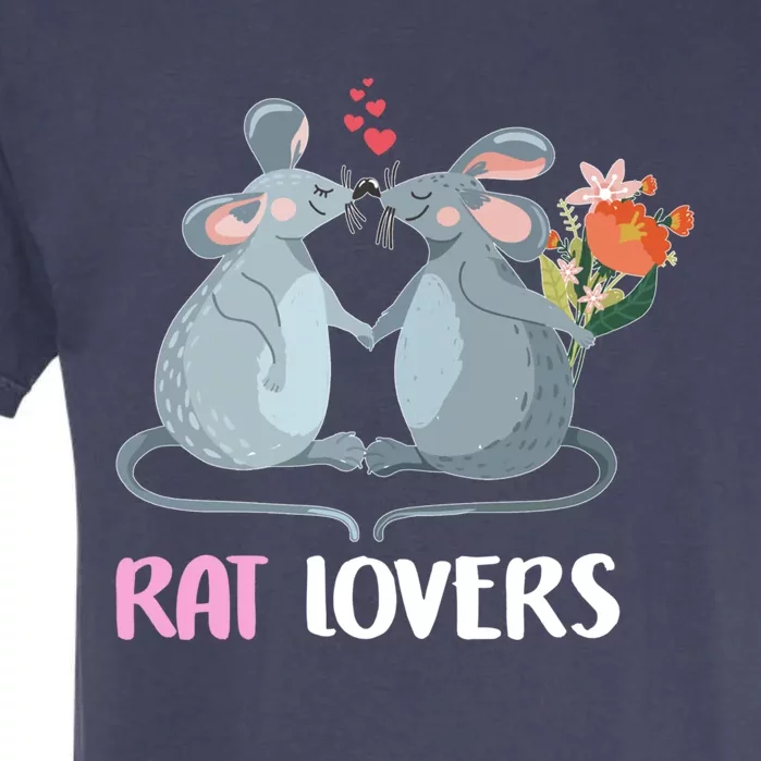 Valentine Day Gift Funny Rat Gift For Rat Lovers Gift Garment-Dyed Heavyweight T-Shirt