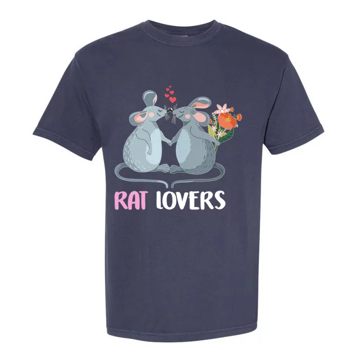 Valentine Day Gift Funny Rat Gift For Rat Lovers Gift Garment-Dyed Heavyweight T-Shirt