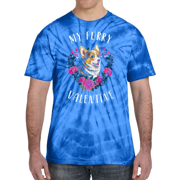 Valentine's Day Gift Corgi Dog Valentine Meaningful Gift Tie-Dye T-Shirt