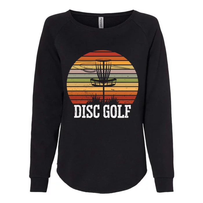 Vintage Disc Golf Basket Frisbee Gift Womens California Wash Sweatshirt