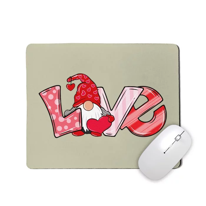 Valentine's Day Gnome Love Funny Cute Mousepad