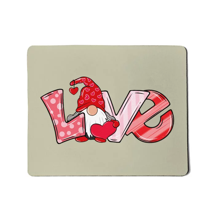 Valentine's Day Gnome Love Funny Cute Mousepad