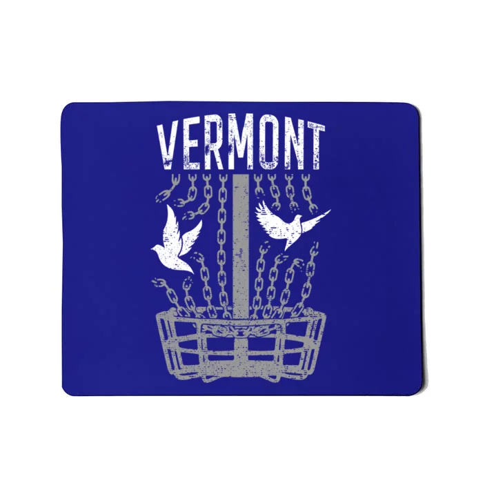 Vermont Disc Golf Player Breaking Chains Birdie Gift Mousepad