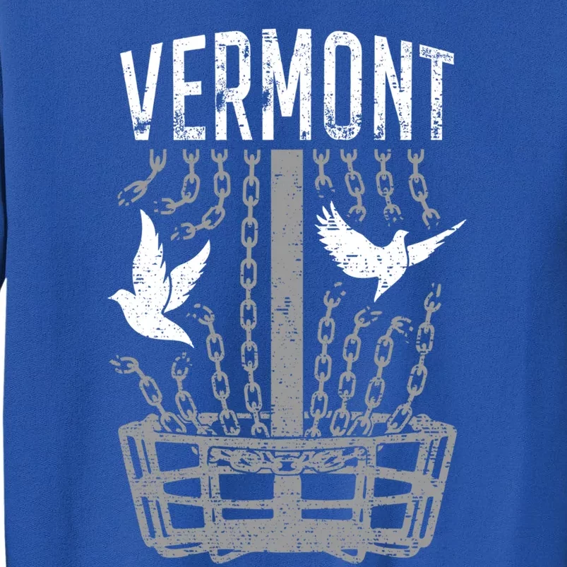 Vermont Disc Golf Player Breaking Chains Birdie Gift Tall Sweatshirt