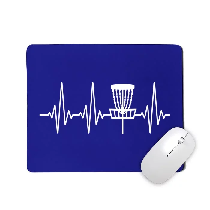 Vintage Disc Golf Retro Heartbeat Funny Gift Disc Golf Gift Mousepad