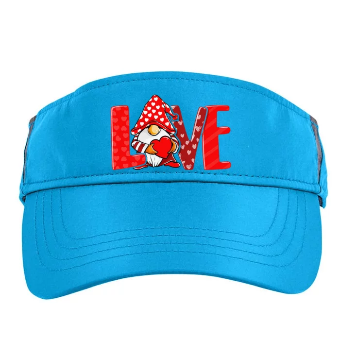 Valentines Day Gnome Love Funnys Love Adult Drive Performance Visor