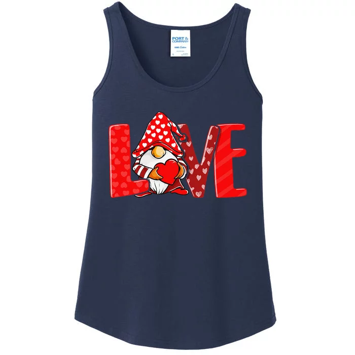 Valentines Day Gnome Love Funnys Love Ladies Essential Tank