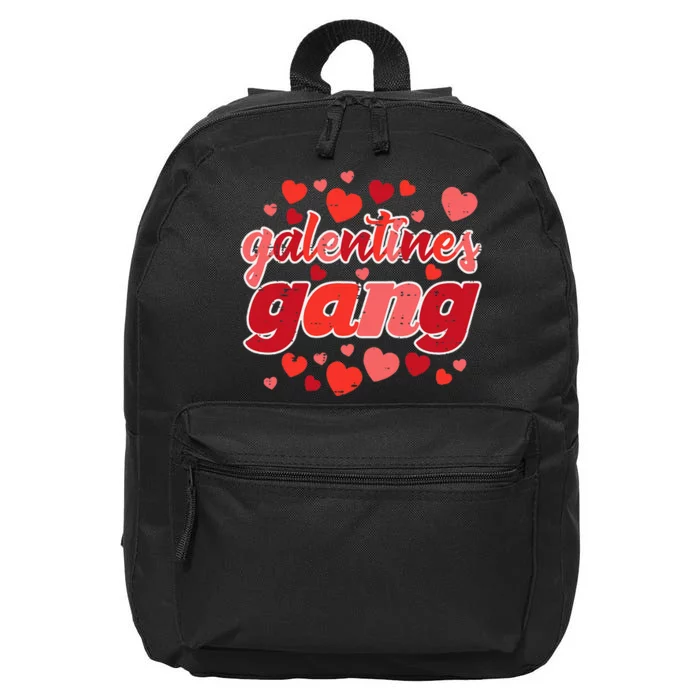 Valentines Day Galentines Gang Funny Valentine 16 in Basic Backpack