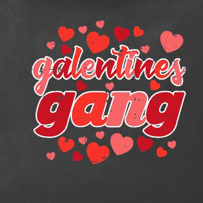 Valentines Day Galentines Gang Funny Valentine Zip Tote Bag