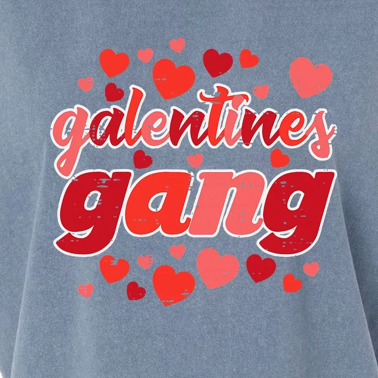 Valentines Day Galentines Gang Funny Valentine Garment-Dyed Women's Muscle Tee