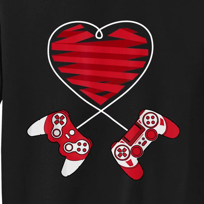 Valentines Day Gamer Shirt Controller Kids Boys Valentine Sweatshirt