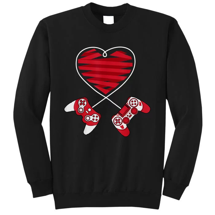 Valentines Day Gamer Shirt Controller Kids Boys Valentine Sweatshirt