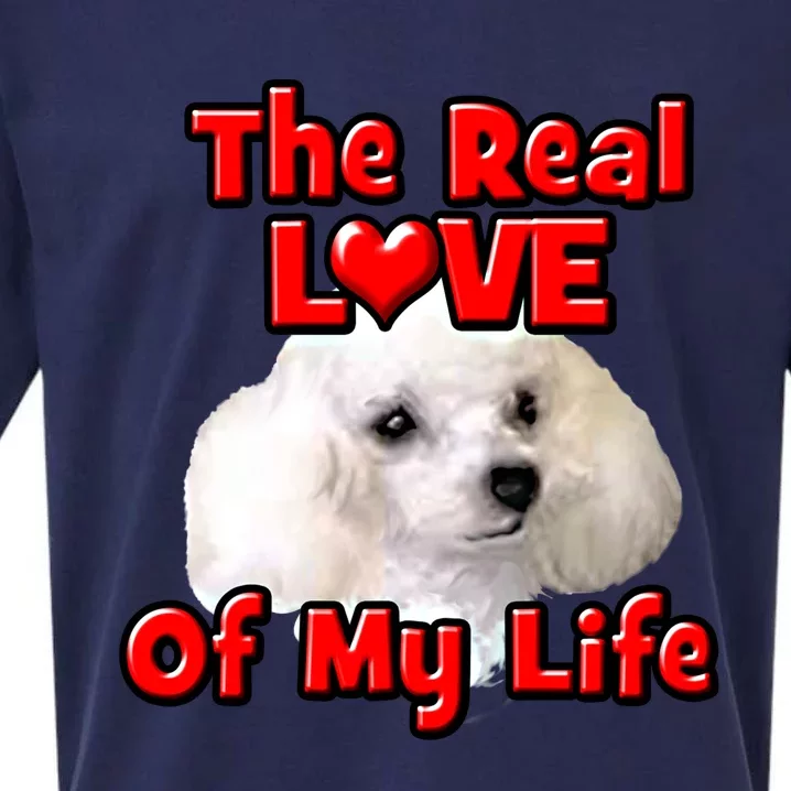 Valentine's Day Gift For Poodle Dog Lovers And Owners Cool Gift Sueded Cloud Jersey T-Shirt