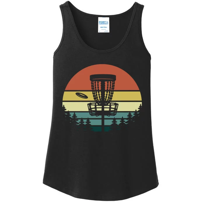 Vintage Disc Golf Frisbee Golf Golfing Basket Ladies Essential Tank