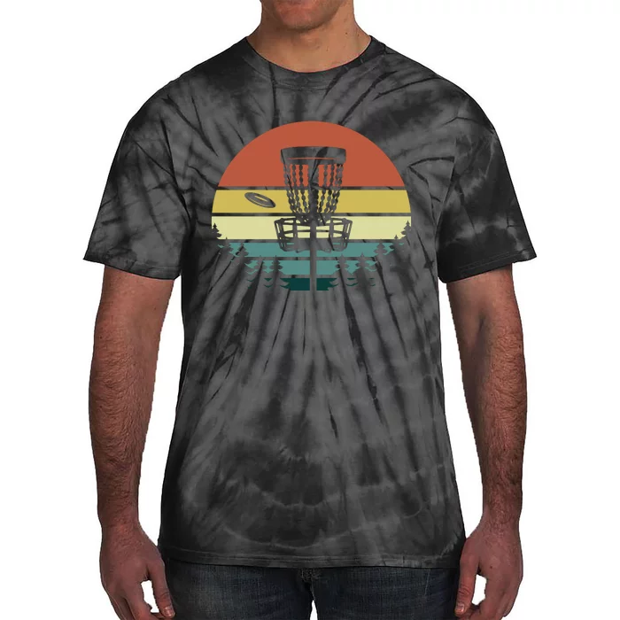 Vintage Disc Golf Frisbee Golf Golfing Basket Tie-Dye T-Shirt