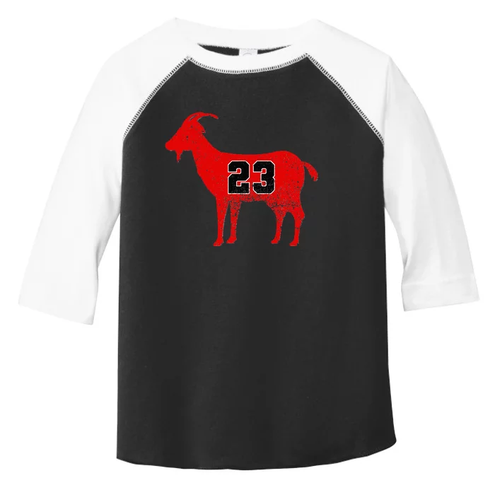 Vintage Distressed GOAT 23 Apparel Short Sleeve Toddler Fine Jersey T-Shirt