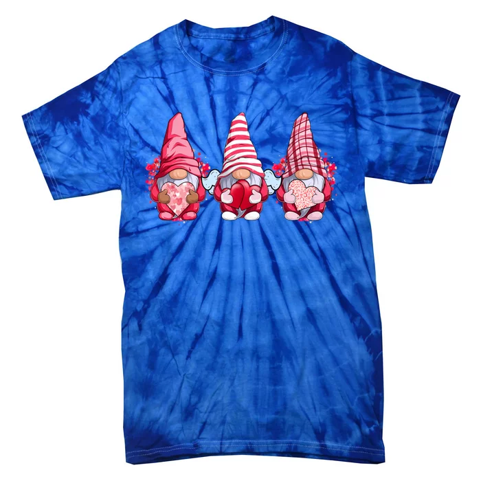 Valentines Day Gnome Heart Love Cute Tree Gnomes Great Gift Tie-Dye T-Shirt