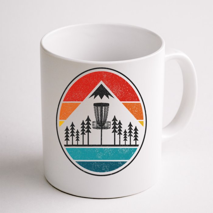 Vintage Disc Golf Frolf Retro Frisbee Disc Golfer Front & Back Coffee Mug