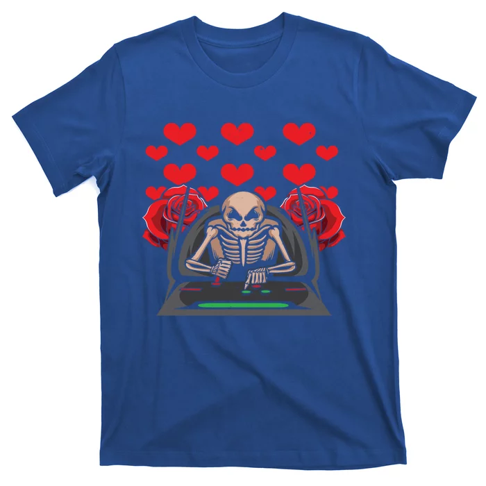 Valentine Day Gamer Skeleton Gaming Gift T-Shirt