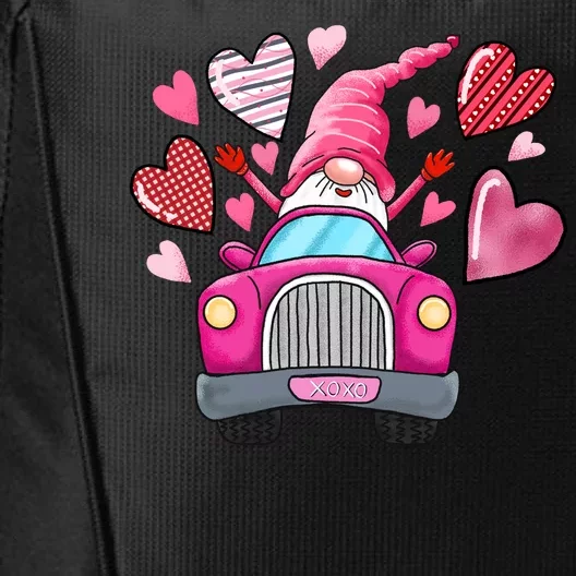 Valentines Day Gnome Heart Truck City Backpack