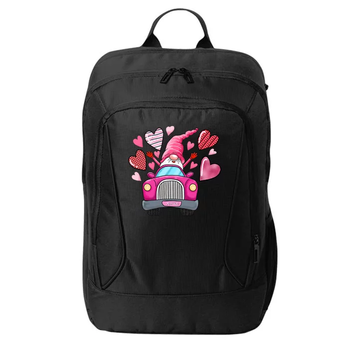 Valentines Day Gnome Heart Truck City Backpack