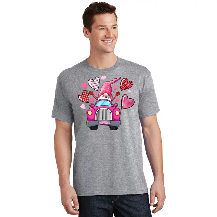 Valentines Day Gnome Heart Truck T-Shirt