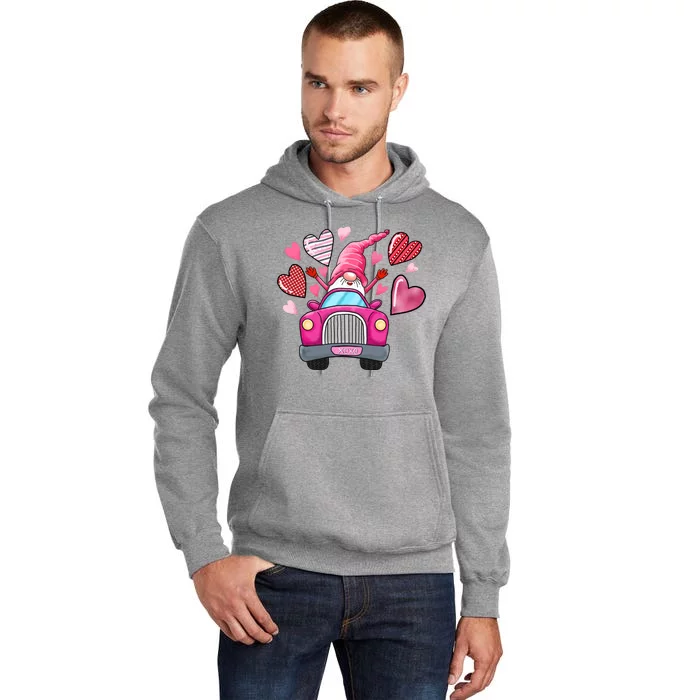 Valentines Day Gnome Heart Truck Tall Hoodie