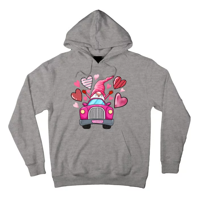 Valentines Day Gnome Heart Truck Tall Hoodie