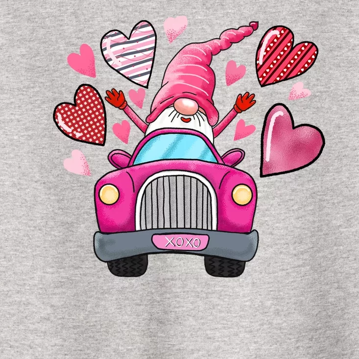 Valentines Day Gnome Heart Truck Toddler T-Shirt