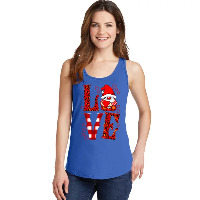 Valentines Day Gnome Love Funny Great Gift Ladies Essential Tank