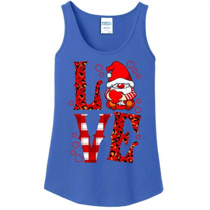 Valentines Day Gnome Love Funny Great Gift Ladies Essential Tank