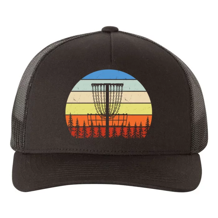 Vintage Disc Golf Frolf Flying Disc Sport Retro Yupoong Adult 5-Panel Trucker Hat