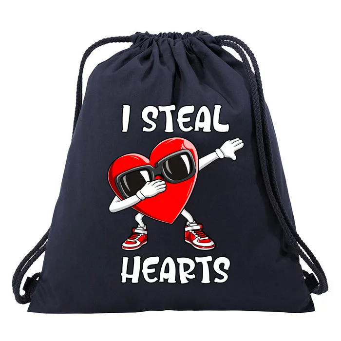 Valentines Day Gift Love Dabbing Heart Cool Gift Drawstring Bag