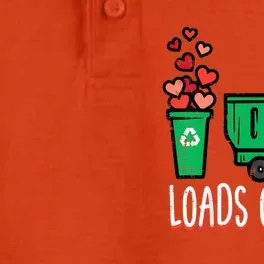 Valentines Day Garbage Truck Loads Of Love Dry Zone Grid Performance Polo