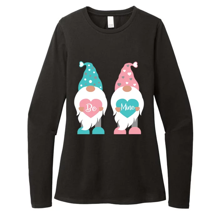 Valentines Day Gnomes Be Mine Hearts Gift Womens CVC Long Sleeve Shirt