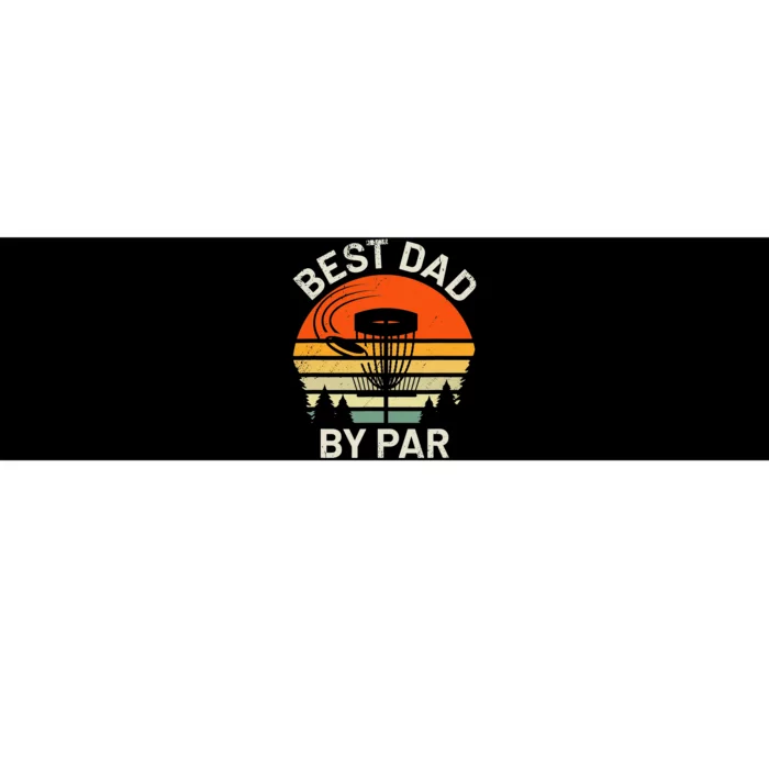 Vintage Disc Golf Dad Gift Best Dad By Par Disk Golf Bumper Sticker