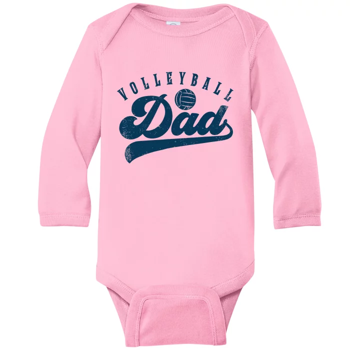 Volleyball Dad Gifts Daddy Father's Day Baby Long Sleeve Bodysuit