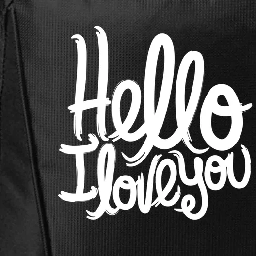 Valentine's Day Gift Meaningful Gift Hello I Love You Gift City Backpack