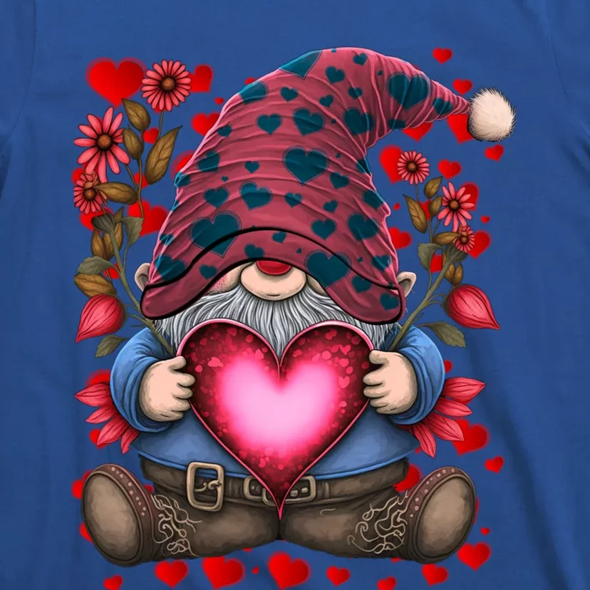 Valentines Day Gnomes Sunflower Field Gift Funny Gift For Her Gift T-Shirt