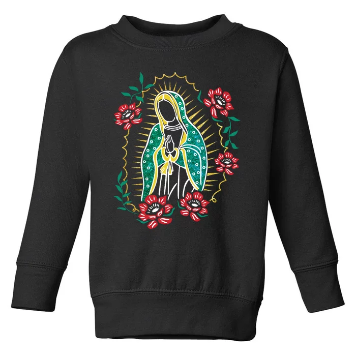 Virgen De Guadalupe Toddler Sweatshirt