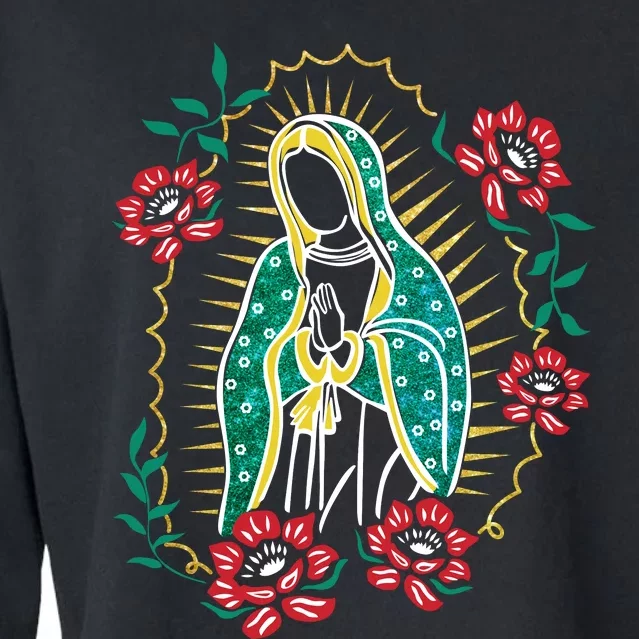 Virgen De Guadalupe Cropped Pullover Crew