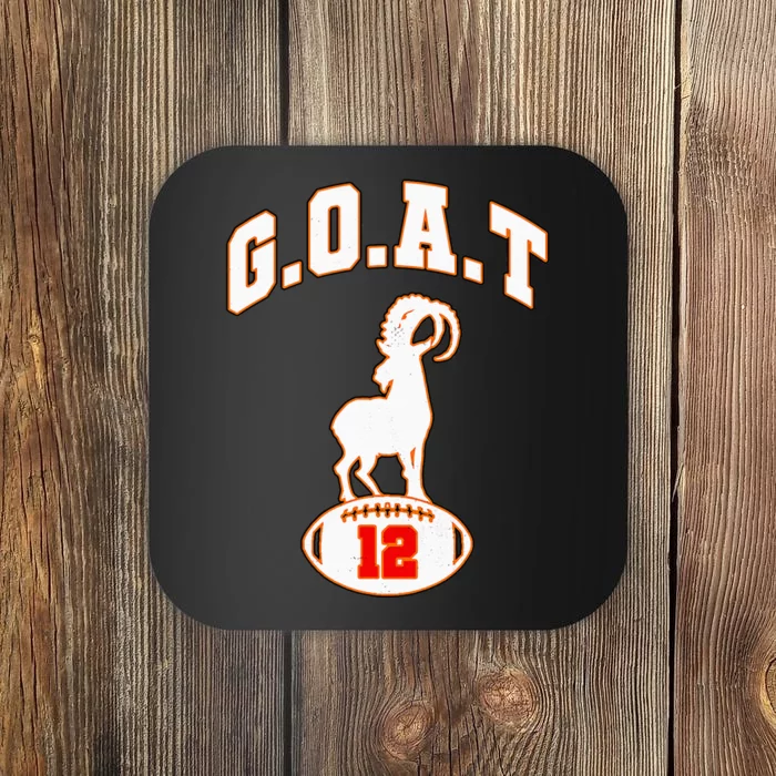 Vintage Distressed Goat 12 Football Coaster