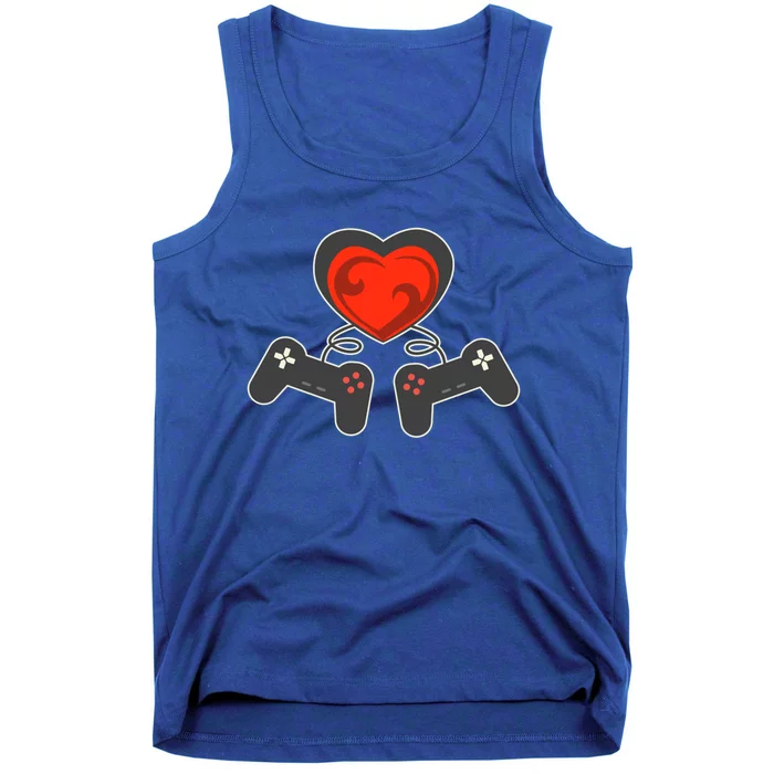 Valentine's Day Gamer Video Game Controller Valentines Cute Gift Tank Top