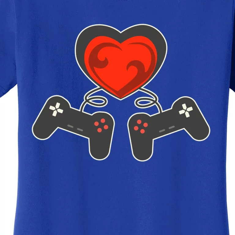 Valentine's Day Gamer Video Game Controller Valentines Cute Gift Women's T-Shirt