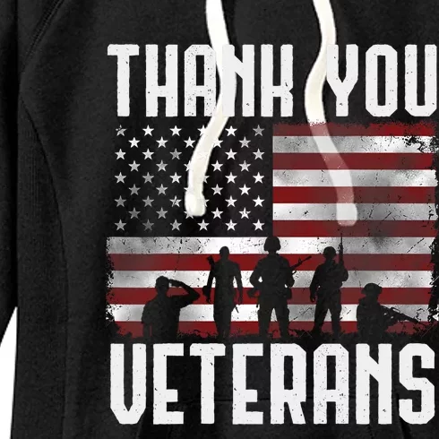 Veterans Day Gifts Thank You Veterans Proud Women's Fleece Hoodie