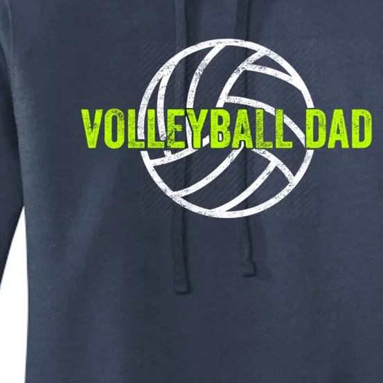 Volleyball Dad Gift For Father From Daughter Volleyball Cool Gift Women's Pullover Hoodie